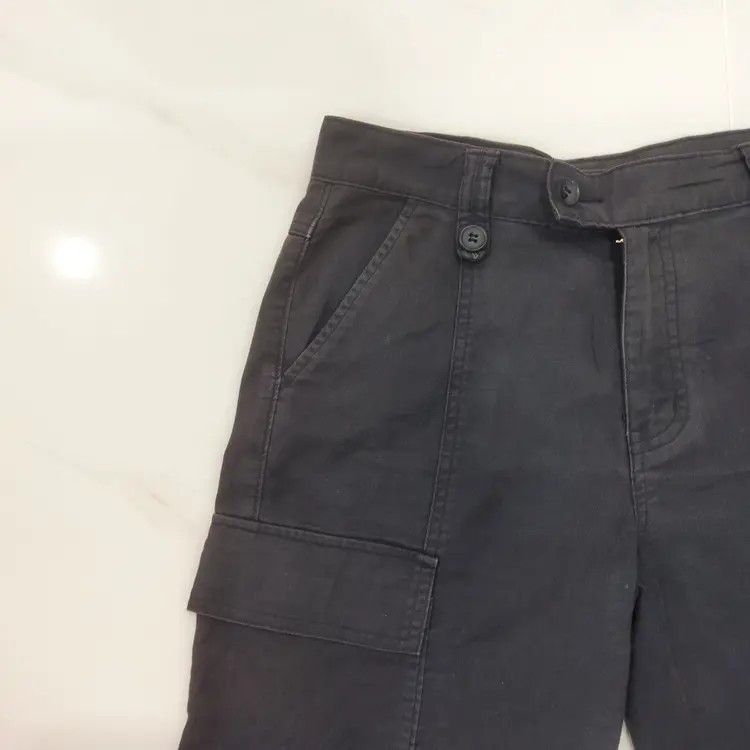 Japanese Brand × Uniqlo UNIQLO DARK BLUE CROPEP CARGO PANTS Size US 28 / EU 44 - 4 Thumbnail