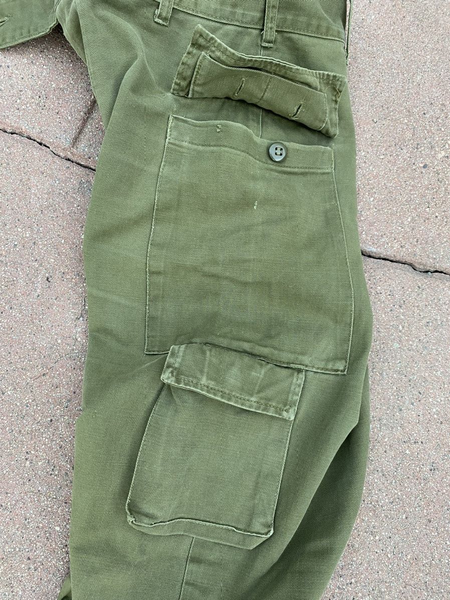 Vintage VINTAGE Green Military Cargo Pants Size US 30 / EU 46 - 4 Thumbnail
