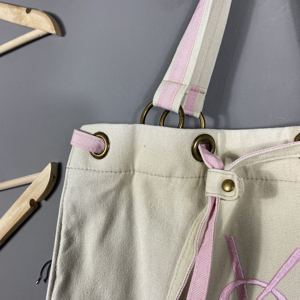 Designer × Yves Saint Laurent YSL YvesSaintLaurent Parfums Tote Canvas Bag Size ONE SIZE - 4 Thumbnail