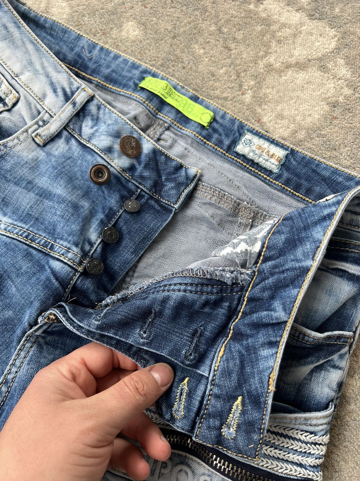 Japanese Brand × Vintage Cipo & Baxx Vintage Denim Pants Size US 33 - 5 Thumbnail