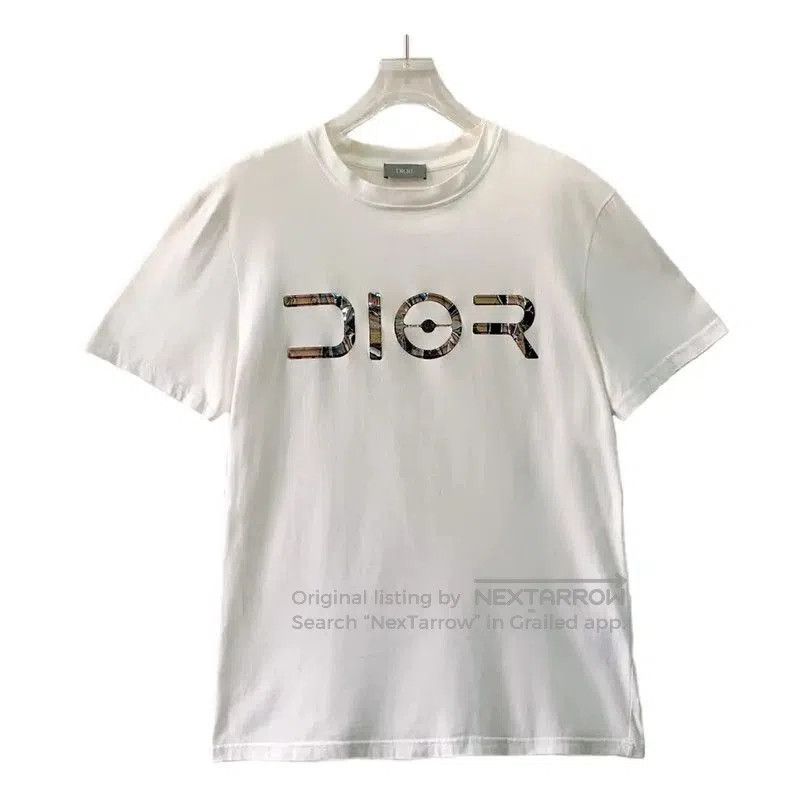 Dior Dior White Cotton Men's T-Shirt . Size US S / EU 44-46 / 1 - 1 Thumbnail
