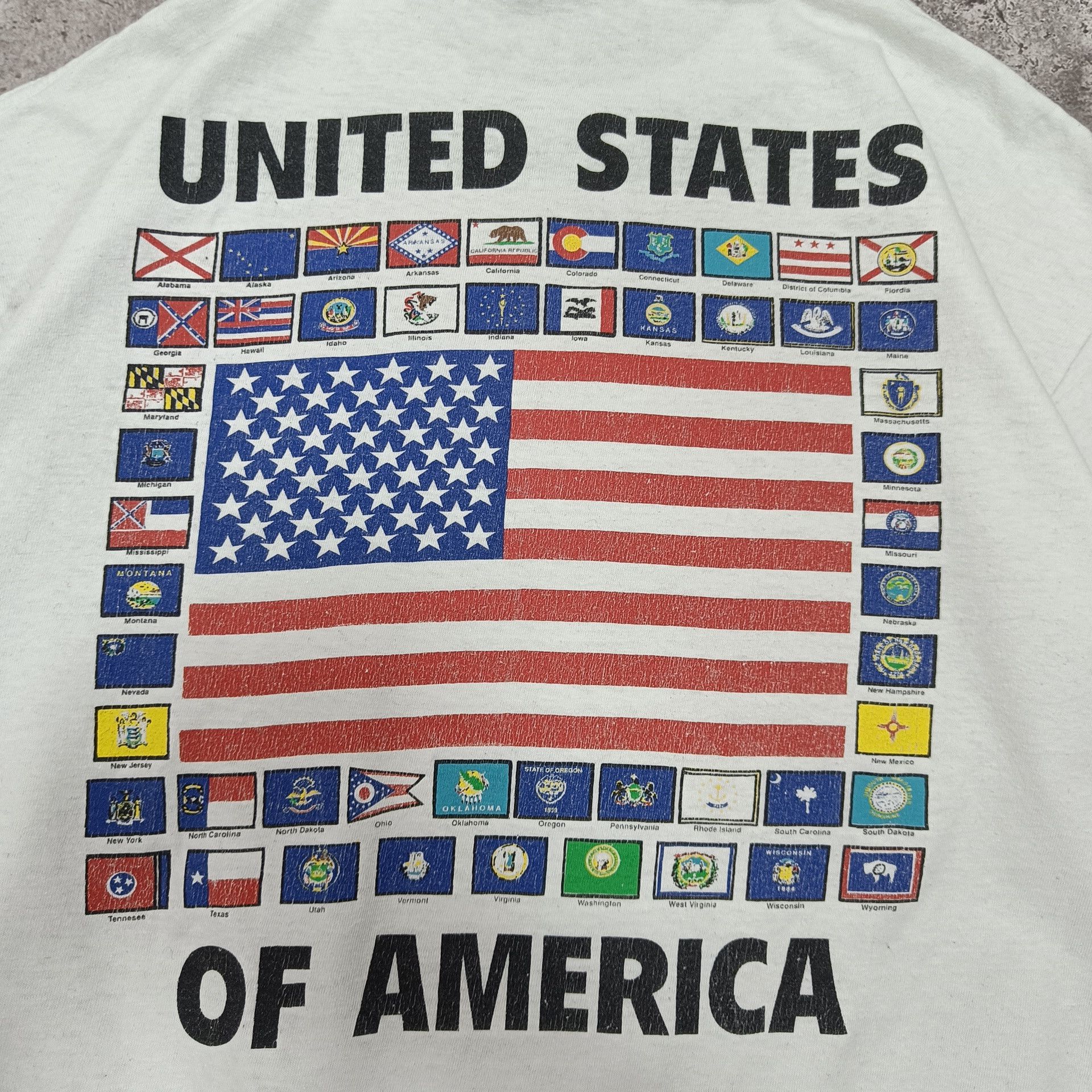 Vintage Vintage United States of America full states t-shirt Size US XL / EU 56 / 4 - 3 Thumbnail