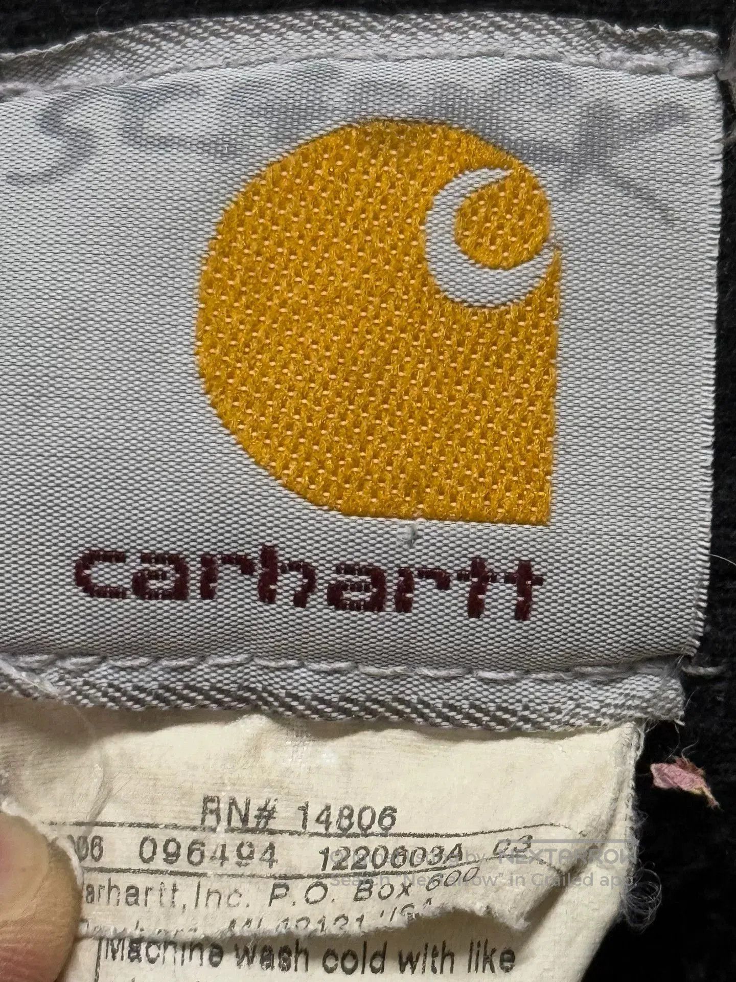 Vintage Vintage Carhartt Black Hooded Jacket. Size US M / EU 48-50 / 2 - 4 Thumbnail