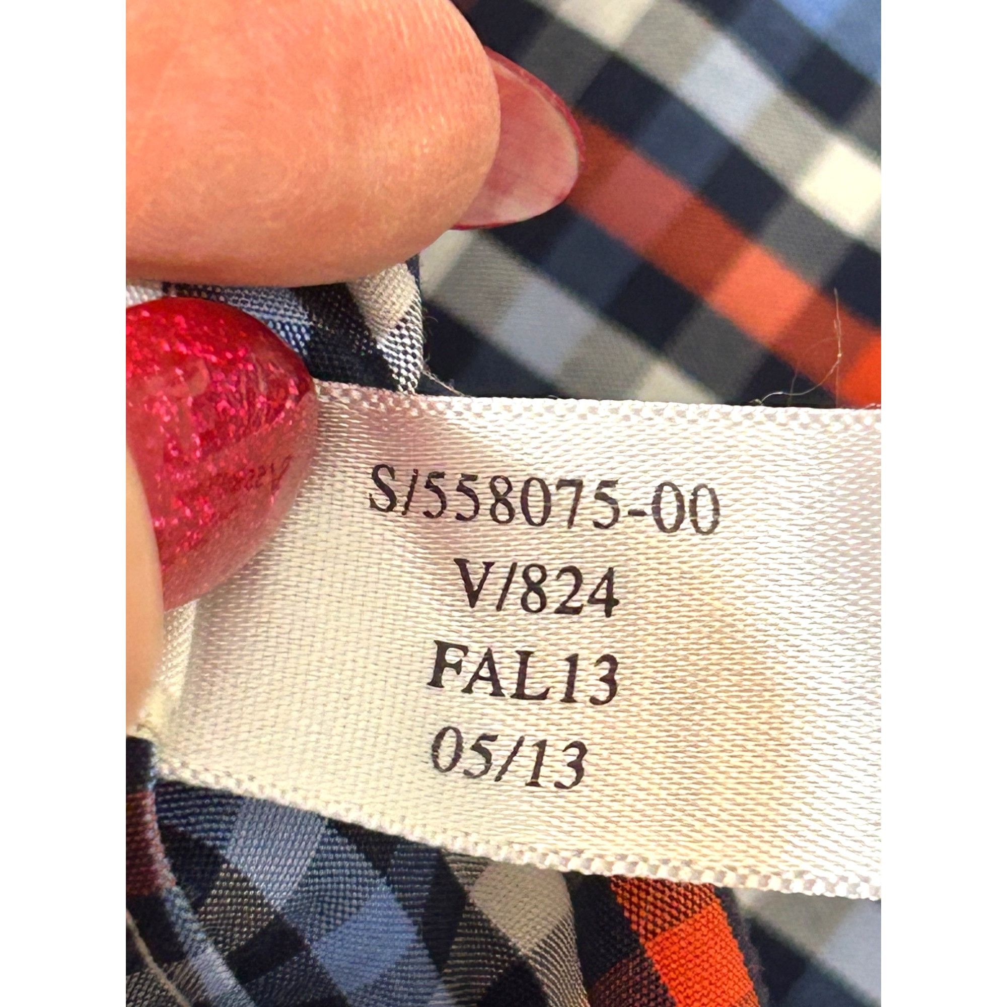 Banana Republic Banana Republic Men Button Up Shirt M Slim Fit Checked Red Size US M / EU 48-50 / 2 - 12 Thumbnail