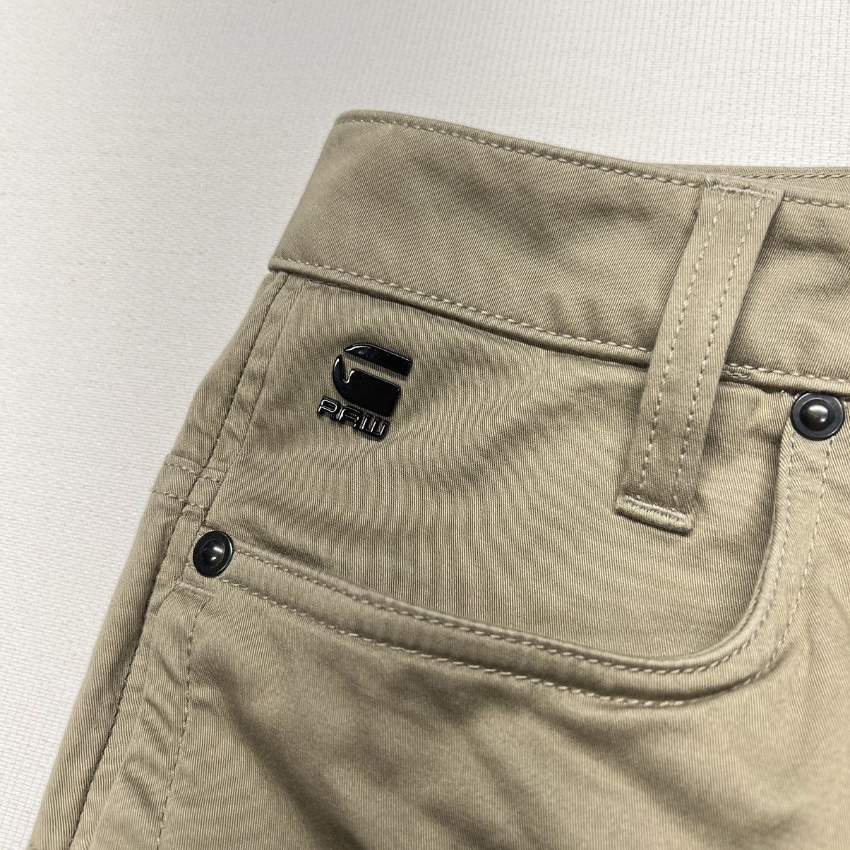 G-Star G Star Pants Khaki Straight Tapered D-Staq 3D Button Pocket Size US 29 - 6 Thumbnail