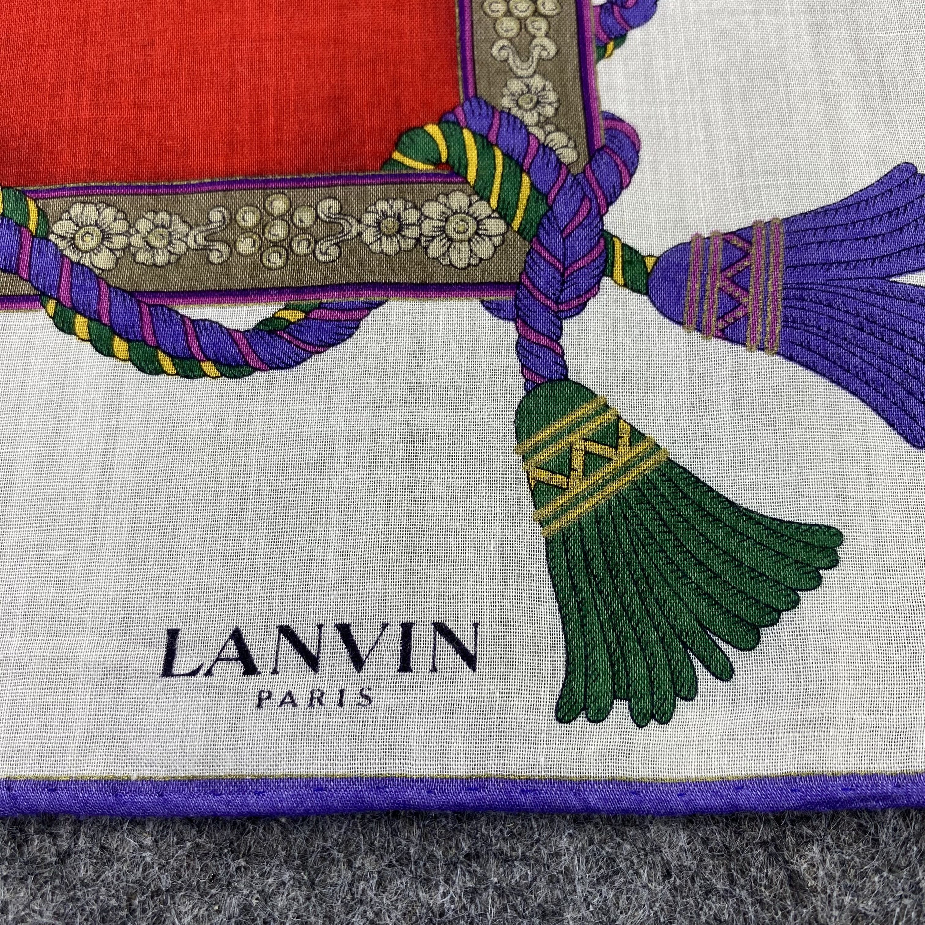Lanvin Lanvin Handkerchief / Bandana / Neckerchief /Headscarf-B1260 Size ONE SIZE - 5 Thumbnail