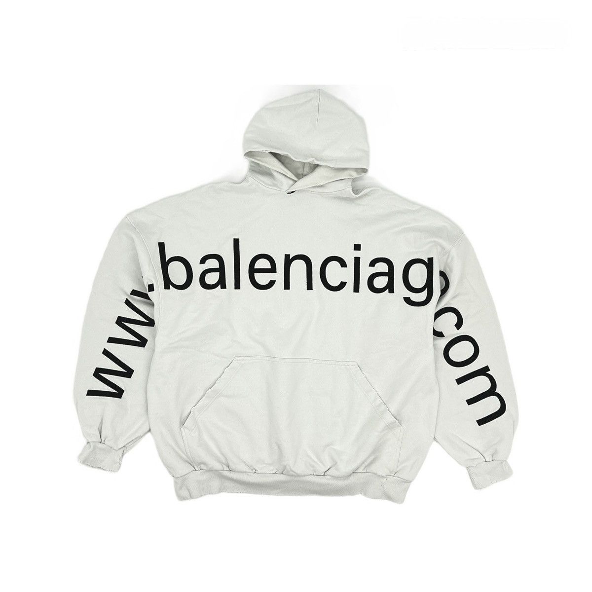 Balenciaga BALENCIAGA Hoodie.com White Sz 3 Size US L / EU 52-54 / 3 - 1 Thumbnail