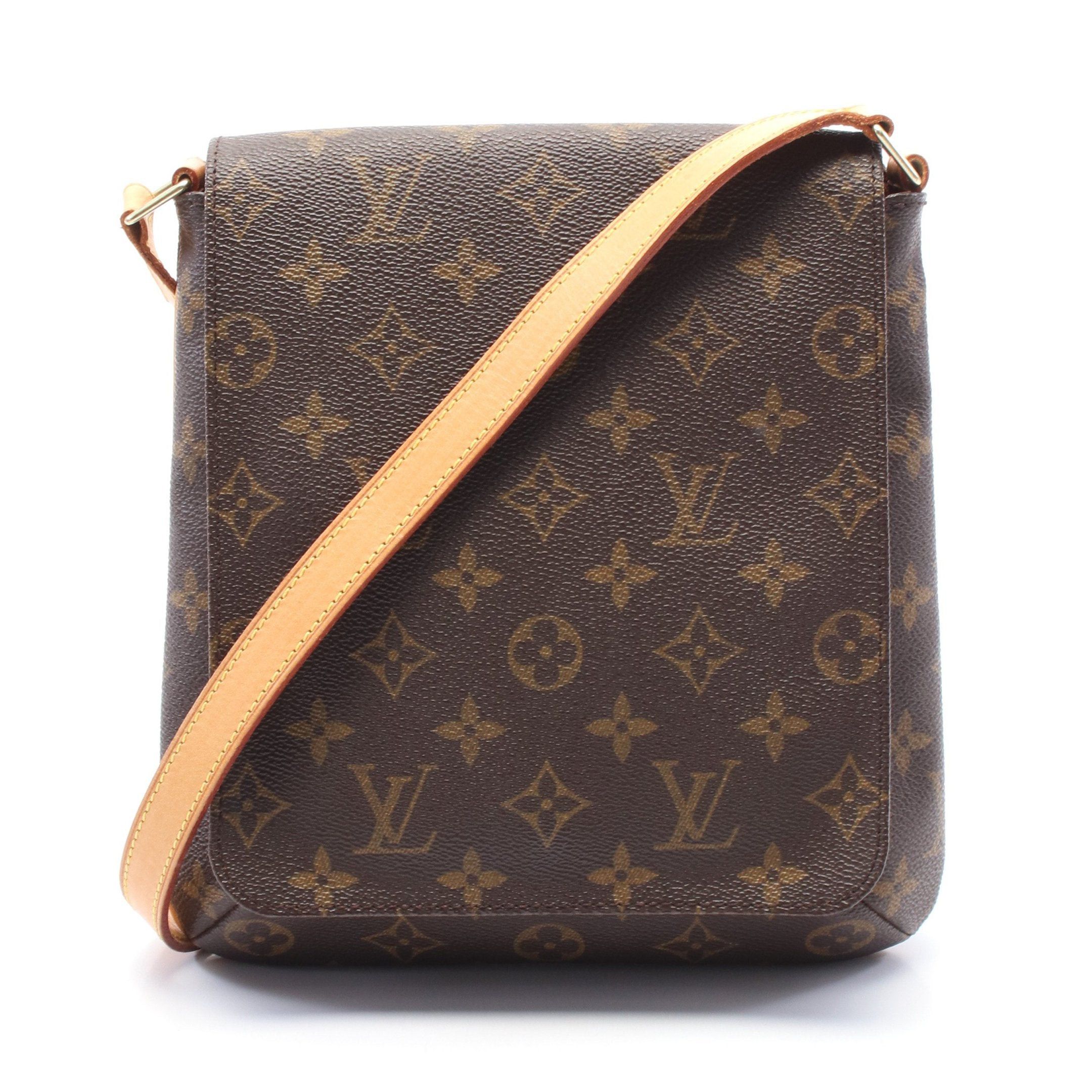 Louis Vuitton Louis Vuitton Musette Salsa Short Strap Monogram Shoulder Bag Leather Brown Size ONE SIZE - 1 Thumbnail