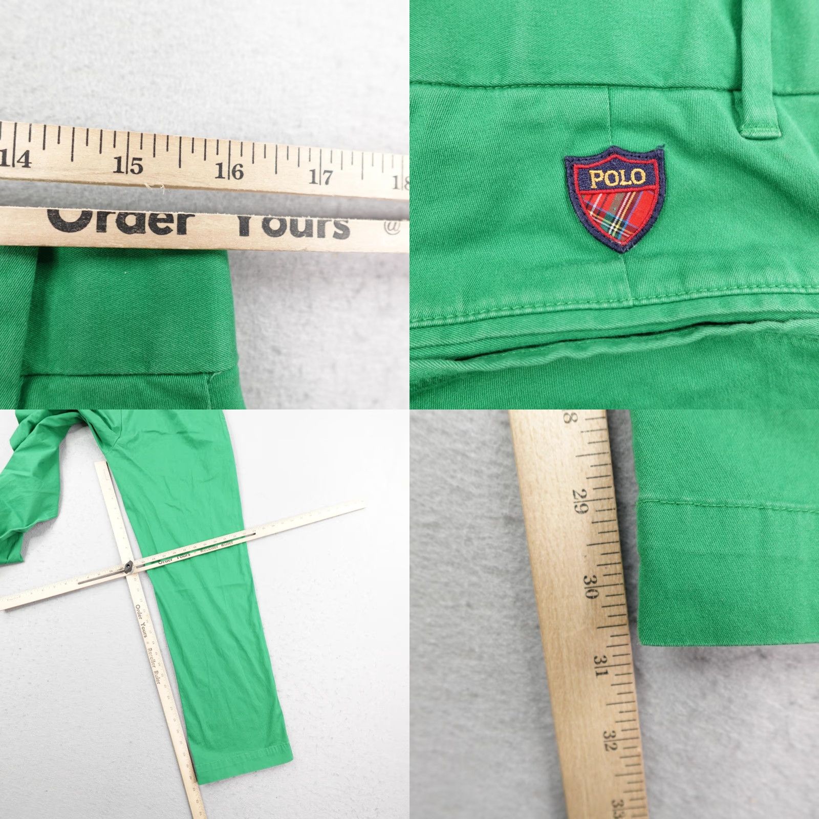 Polo Ralph Lauren VINTAGE Polo Ralph Lauren Pants Chino Men 32x32 Green Cotton Twill Stretch Polo Golf Size US XS / EU 42 / 0 - 8 Thumbnail