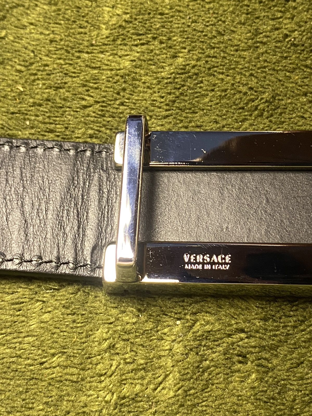 Versace Versace black leather belt Size 36 - 5 Thumbnail