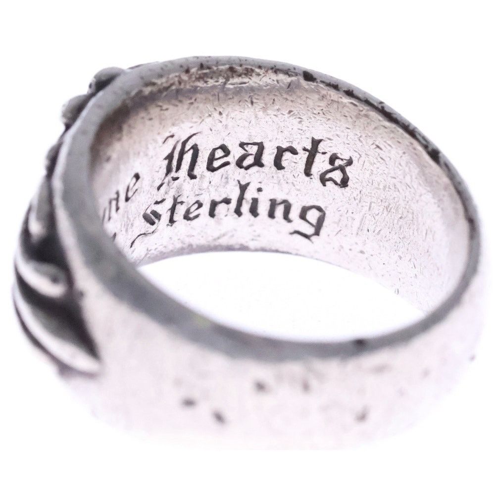 CHROME HEARTS Floral Cross Ring Silver BCA346