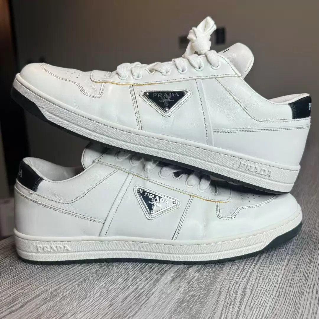 Prada PRADA Downtown Triangle Logo Sneakers 41.5 EU Size US 8.5 / EU 41-42 - 5 Thumbnail