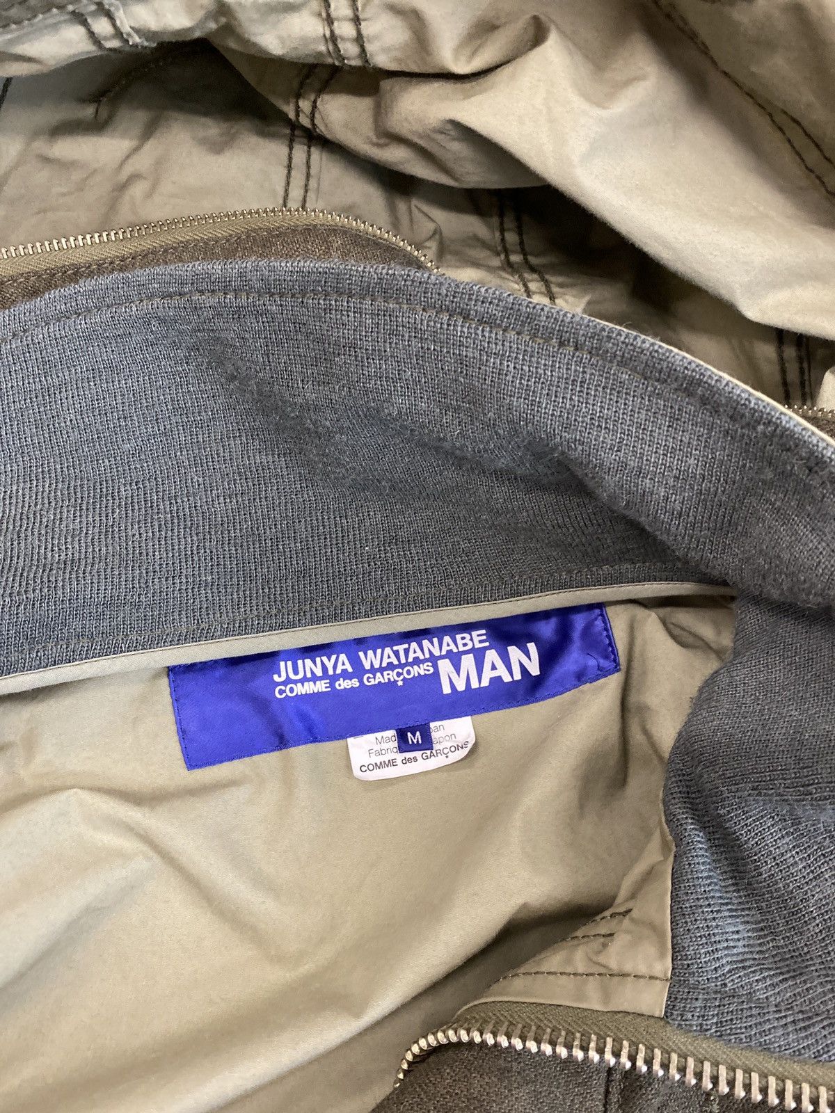 Comme des Garcons × Junya Watanabe Junya watanabe CDG hooded jacket M olive wool patch Size US M / EU 48-50 / 2 - 3 Thumbnail