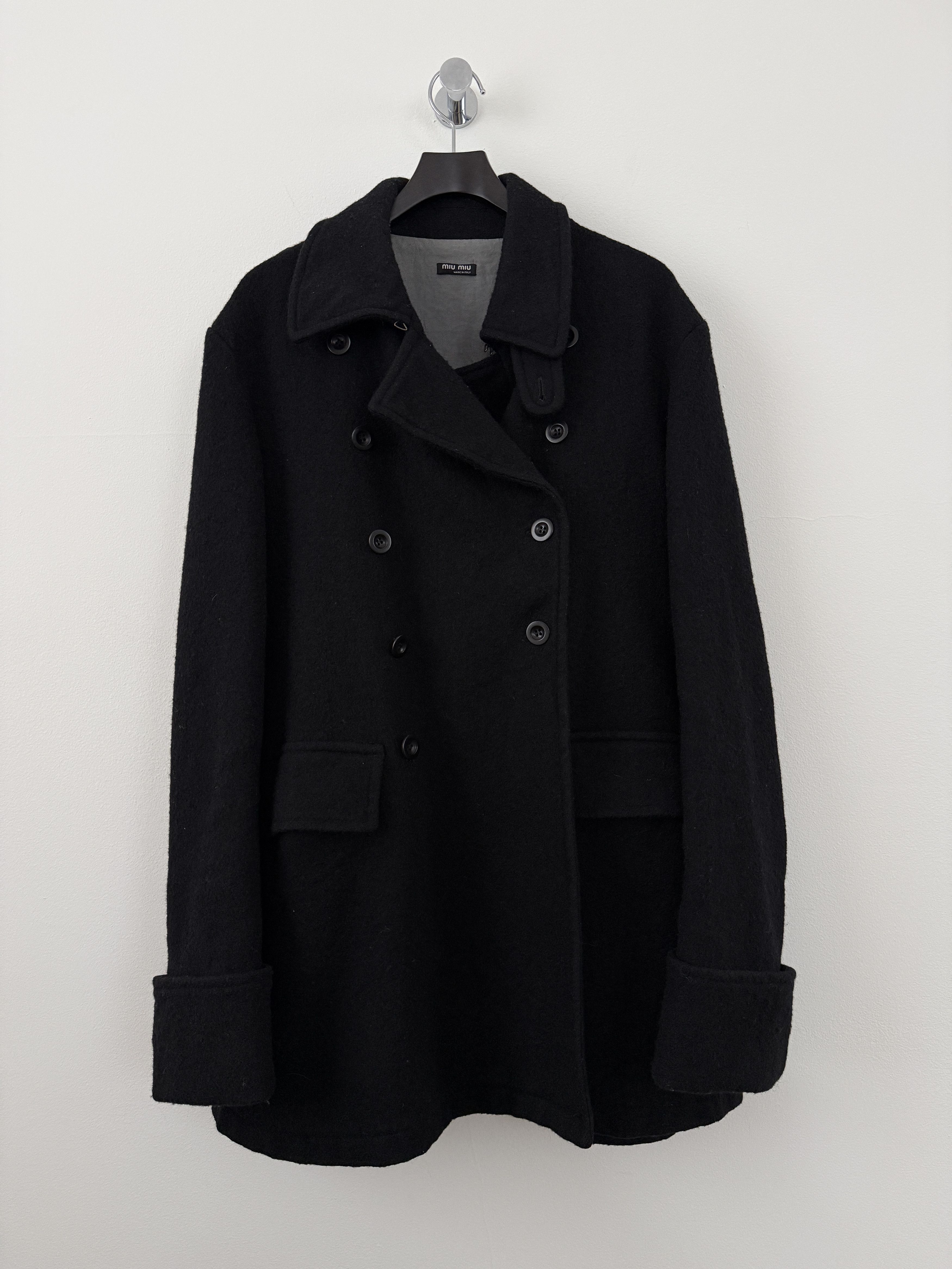 Miu Miu Wool Military Double Breasted Overcoat Size US M / EU 48-50 / 2 - 1 Thumbnail