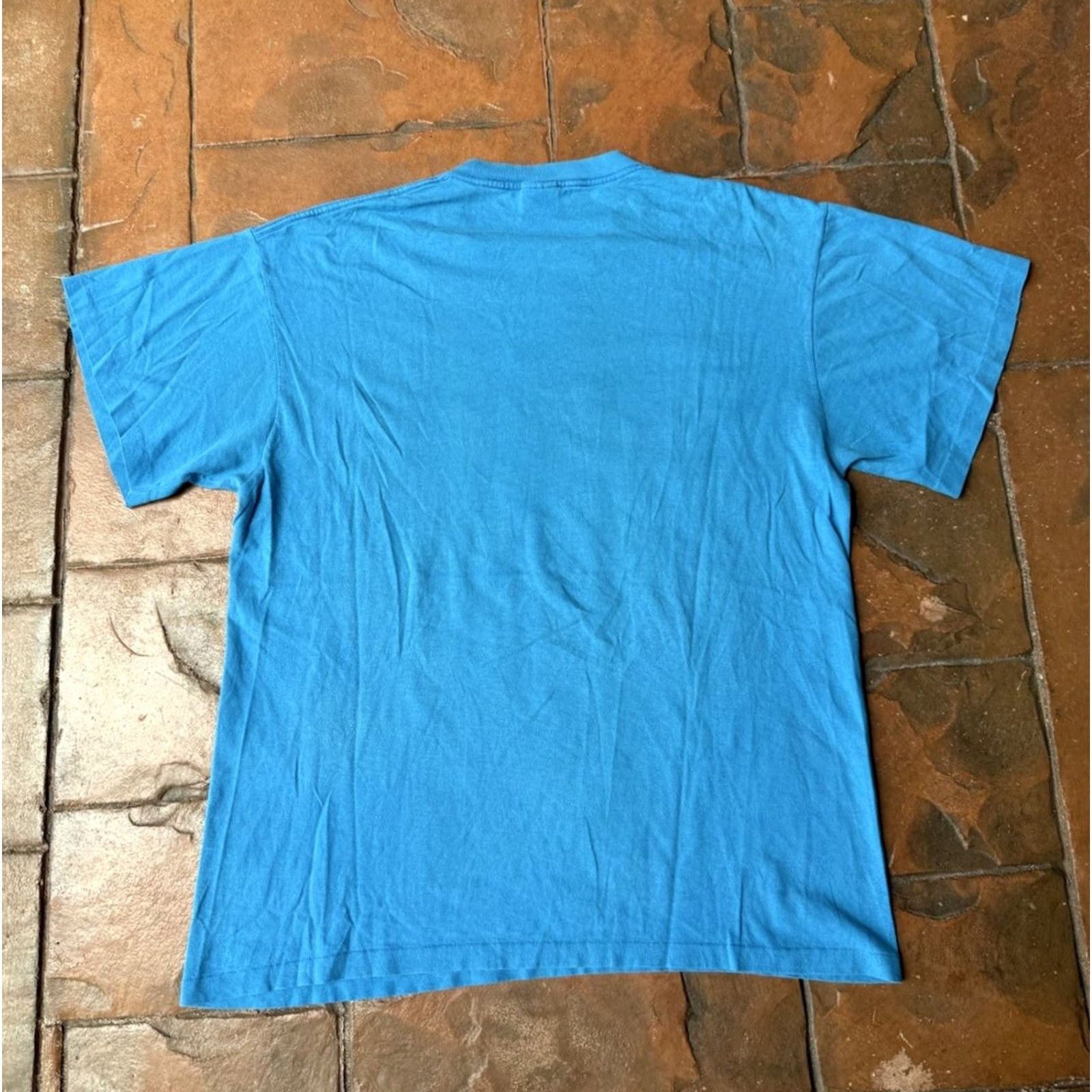 Nike VINTAGE Nike Just Do It Logo T-Shirt XL Blue Men Short Sleeve Crew Neck Graphic Tee 80s 90s USA Size US XL / EU 56 / 4 - 3 Thumbnail