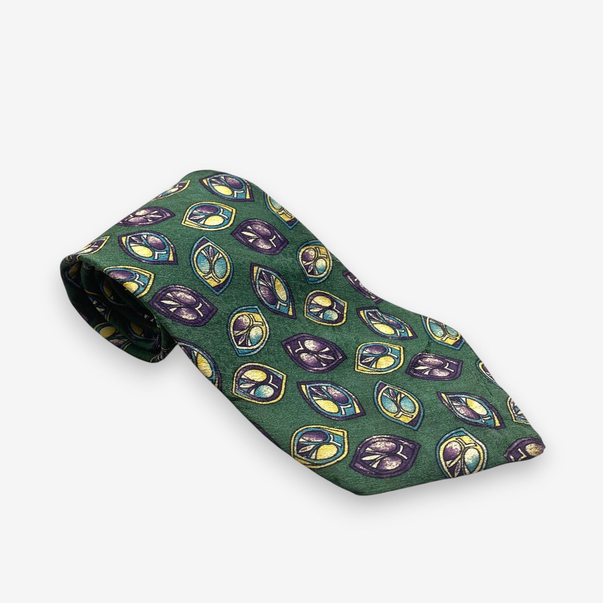 Trussardi Vintage Trussardi SILK Necktie Cravate Pure Silk Neck Tie Size ONE SIZE - 1 Thumbnail