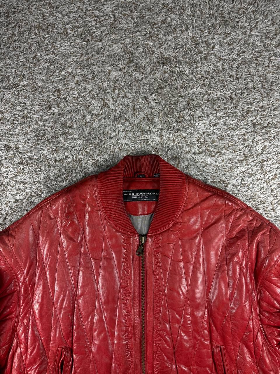 Marc Buchanan Vintage Marc Buchanan Quilted Bomber Embossed Native Chief Size US L / EU 52-54 / 3 - 3 Thumbnail
