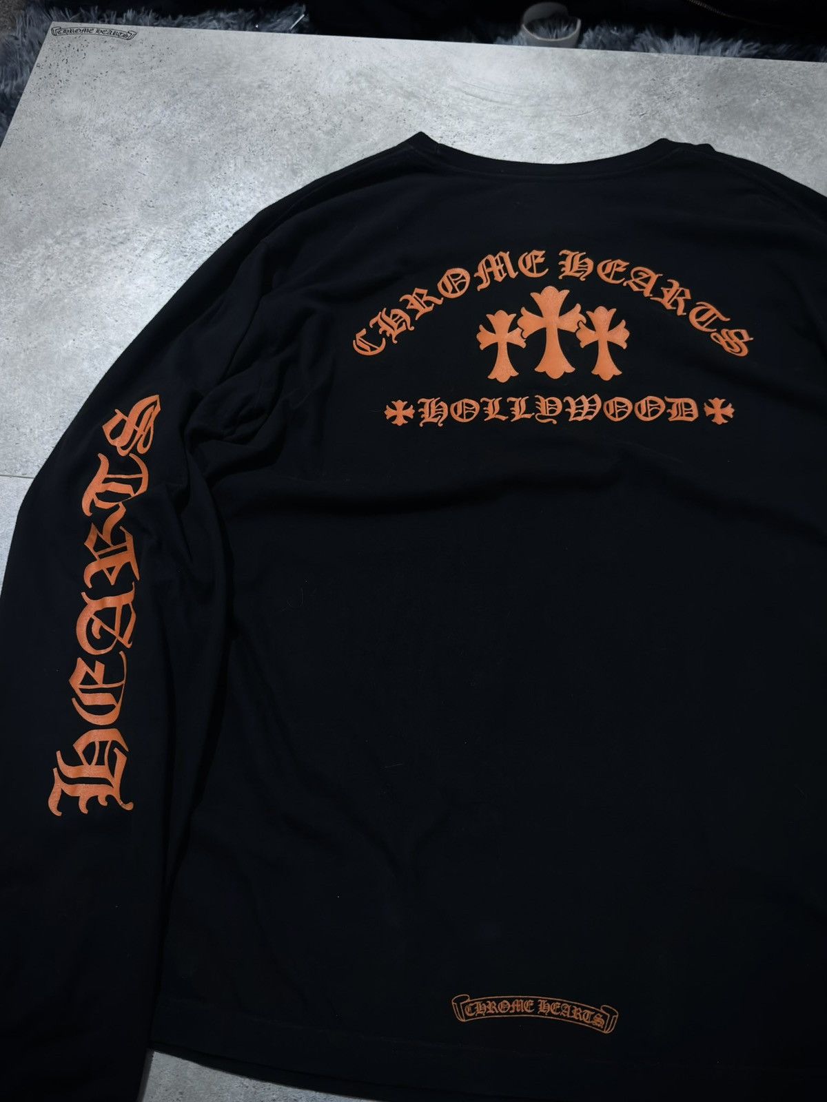 Chrome Hearts chrome hearts orange triple cross longsleeve Size US XL / EU 56 / 4 - 2 Thumbnail