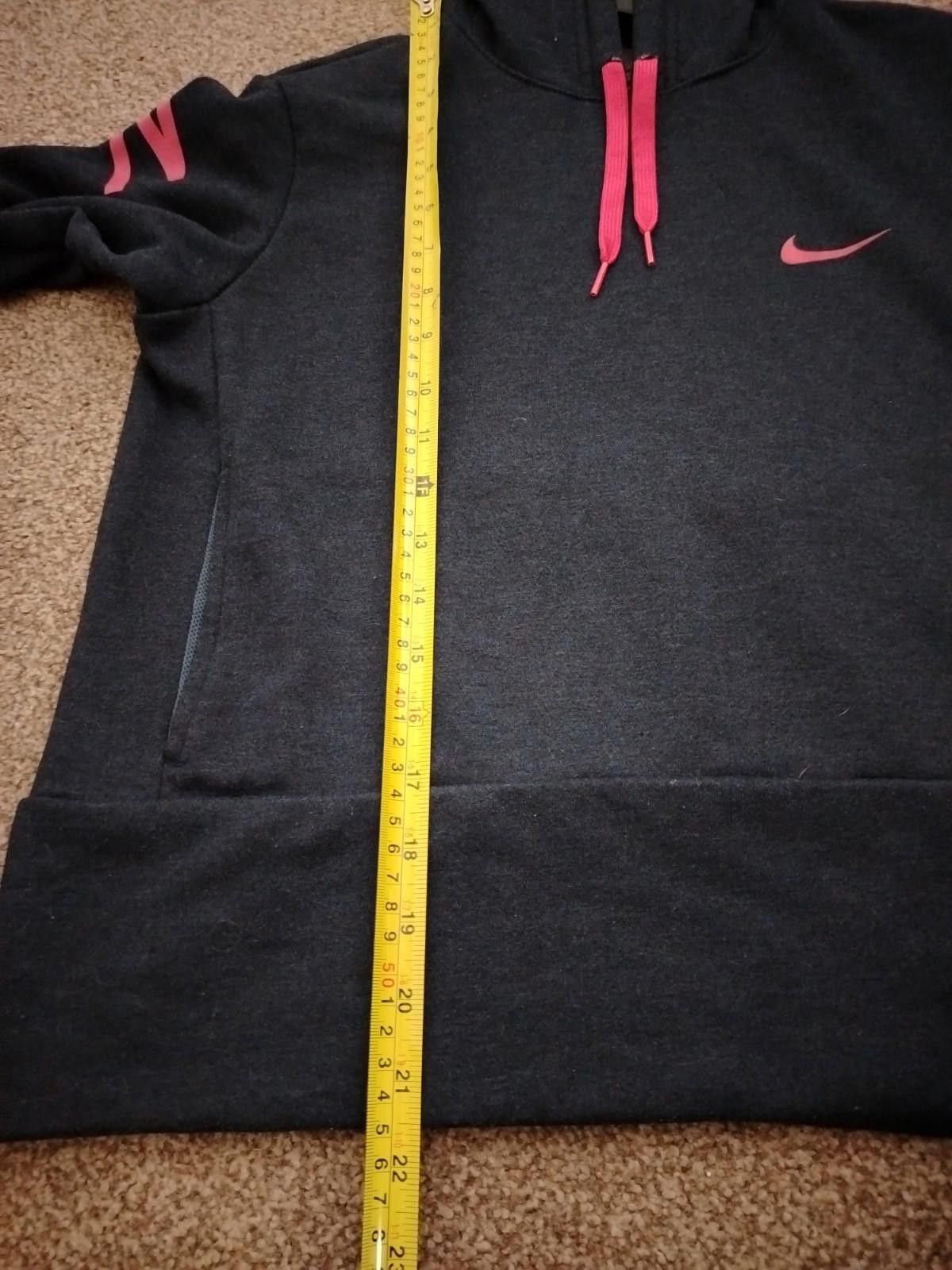 Nike Nike Dri-FIT Hoodie Women’s Small Navy Pink Swoosh Thumbhole Size S / US 4 / IT 40 - 8 Thumbnail