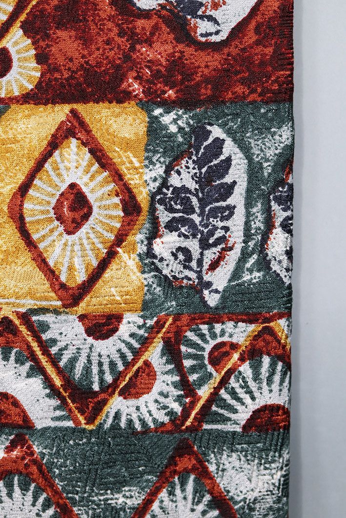 Other Vintage ALPI Silk Tie with Geometric Tribal Pattern Size ONE SIZE - 10 Thumbnail
