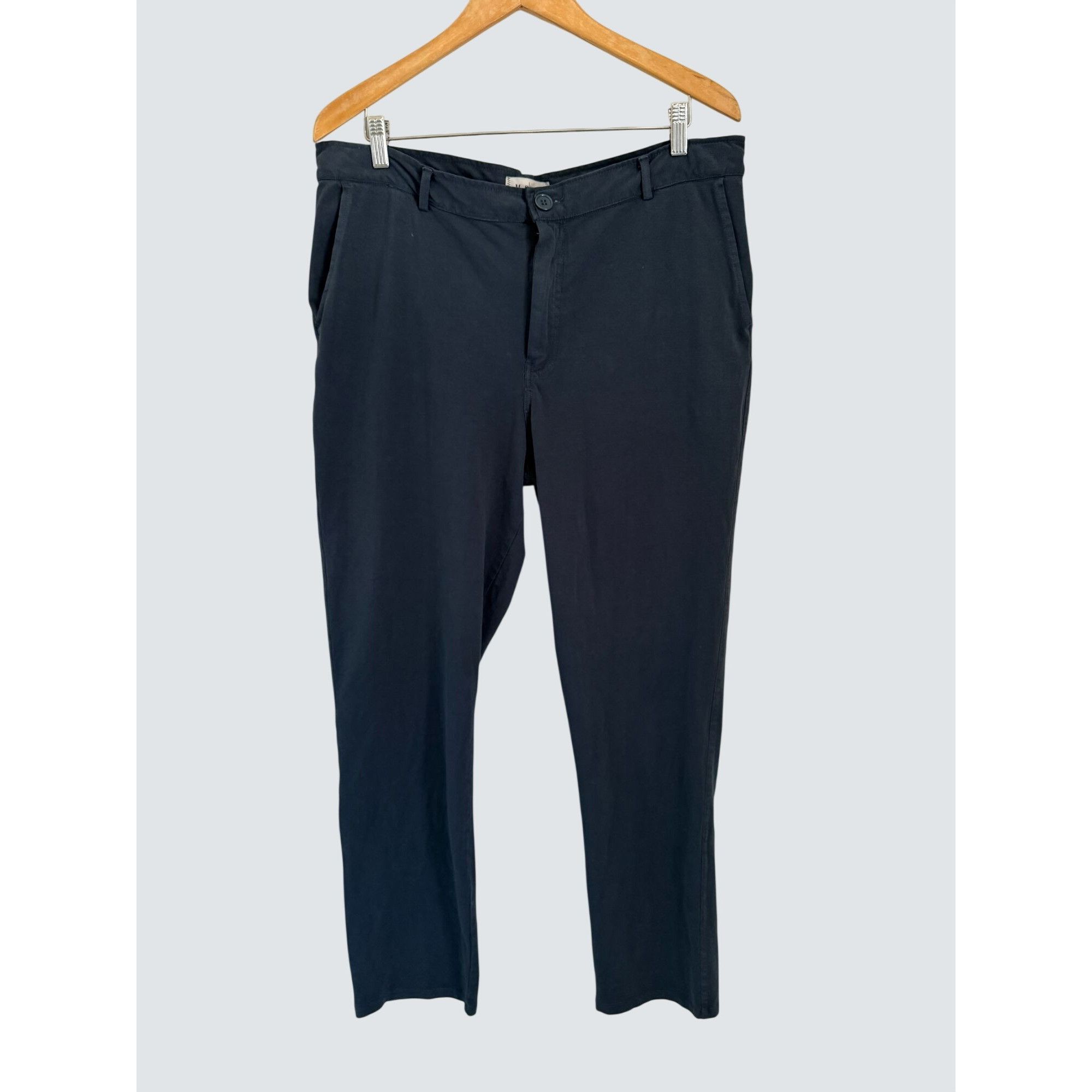 Other M. Singer Mens Navy Chino Pants XL - Classic Fit Cotton Blen Size US 36 / EU 52 - 1 Thumbnail