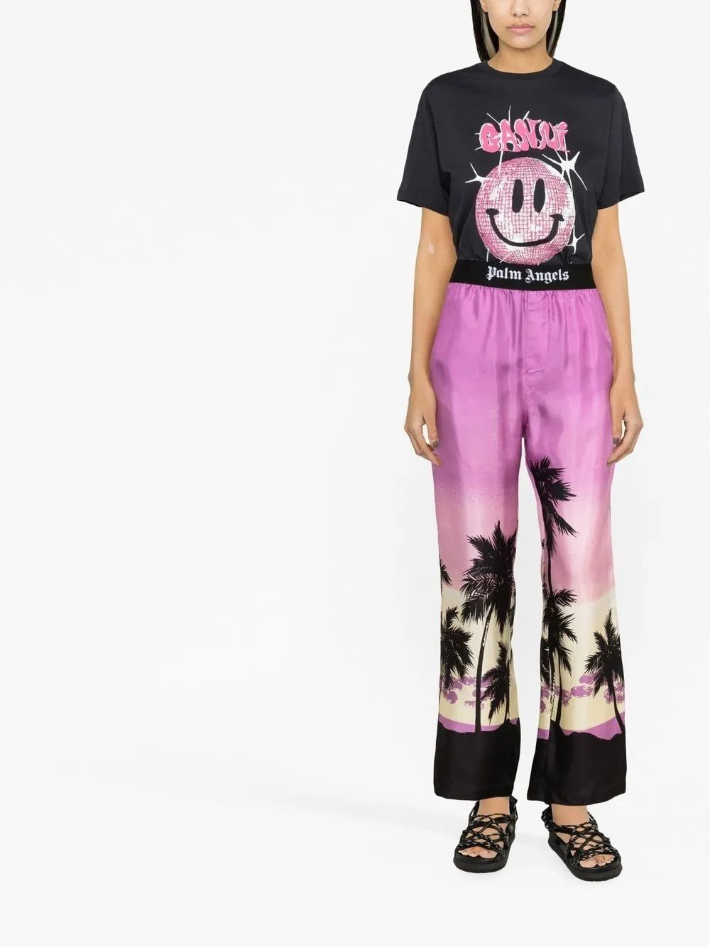 Palm Angels o1y1125 Sweatpant in Multicolor Size 26" / US 2 / IT 38 - 4 Thumbnail