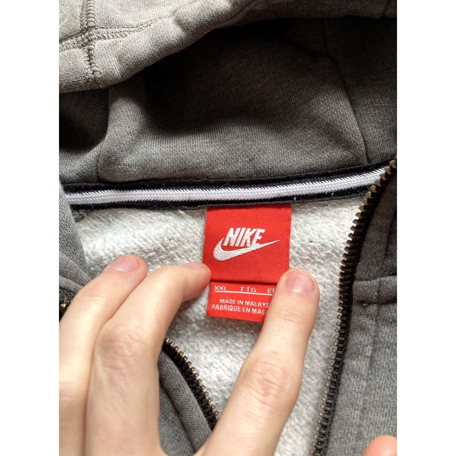 Nike Nike Tech Fleece AW77 Hoodie Sweatshirt Men 2XL Full Zip Gray Size US XXL / EU 58 / 5 - 7 Thumbnail