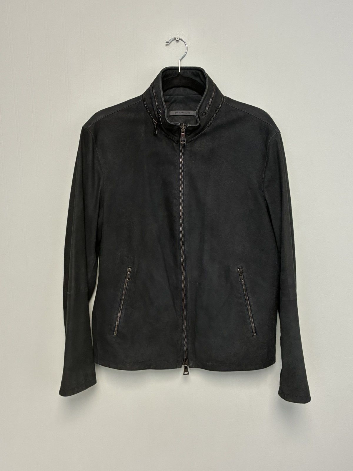 John Varvatos Stand Collar Leather Jacket EU 50 USA 40 Size US M / EU 48-50 / 2 - 3 Thumbnail