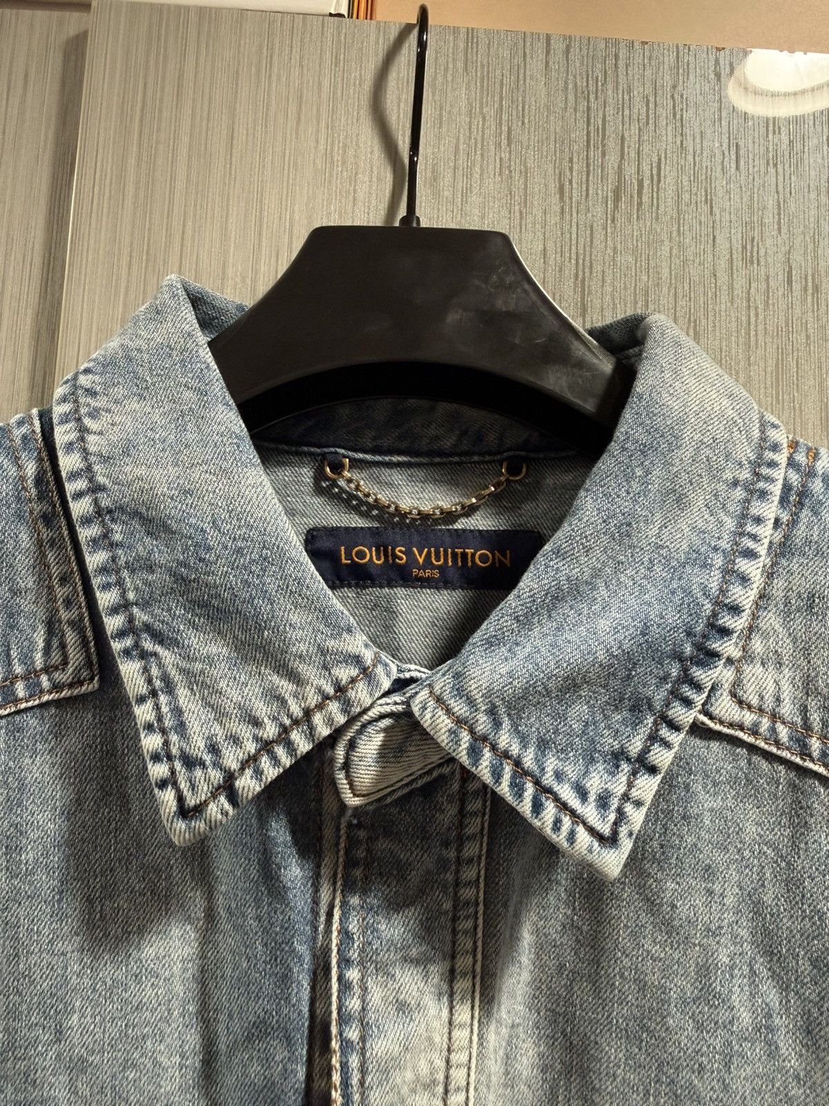 Louis Vuitton Louis Vuitton Staples Edition Denim Overshirt Size US XL / EU 56 / 4 - 3 Thumbnail