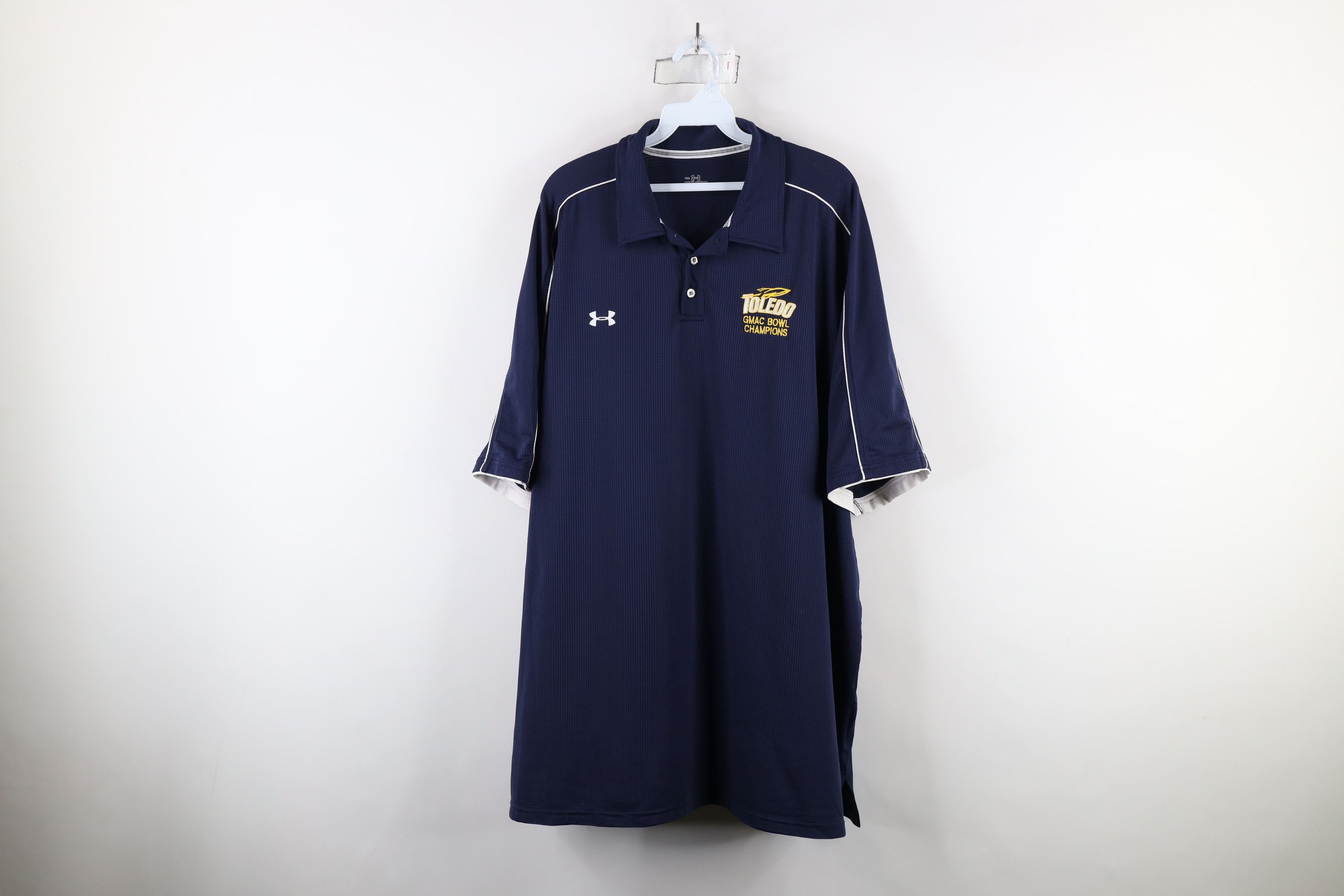 Under Armour × Vintage Under Armour University of Toledo Football GMAC Bowl Polo Size US XXL / EU 58 / 5 - 1 Thumbnail