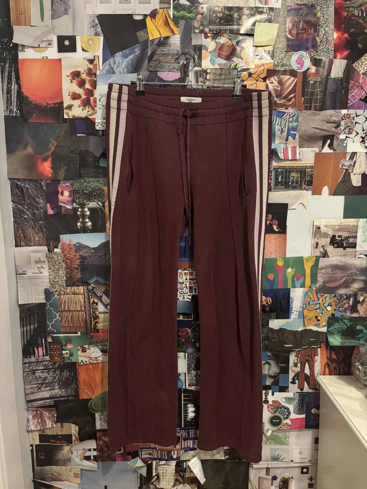 Isabel Marant Etoile Isabel Marant Étoile Burgundy Track Pants Women's Size 40 Size 27" / US 4 / IT 40 - 1 Thumbnail
