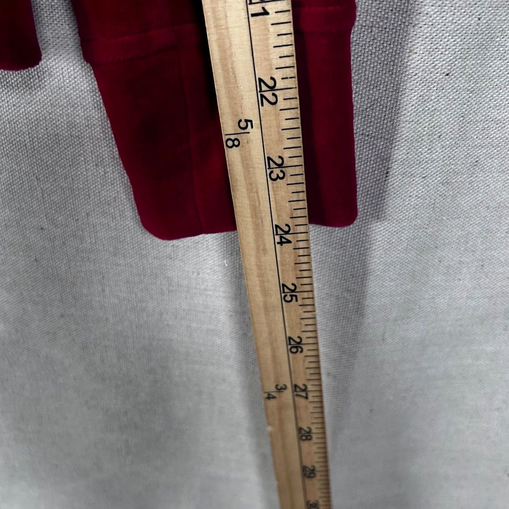Ralph Lauren Lauren Active Ralph Lauren Red Velour Zip Up Track Jacket Petite Medium RL Crest Women Jacket PM Red Velour Full Zip Pockets Collared Size M / US 6-8 / IT 42-44 - 6 Thumbnail