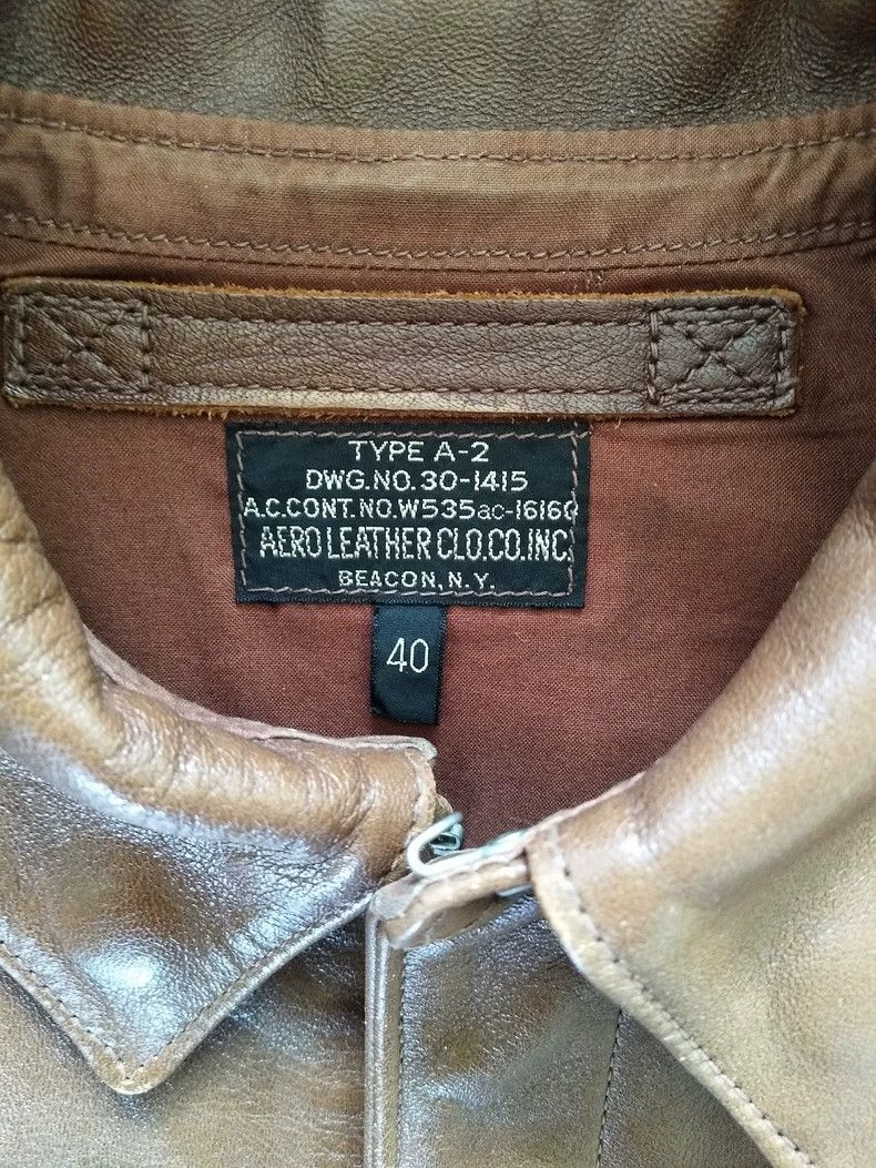 The Real McCoy's The Real McCoys a2 Golden 40 Size Aero 161 Leather Jacket Size US L / EU 52-54 / 3 - 3 Thumbnail