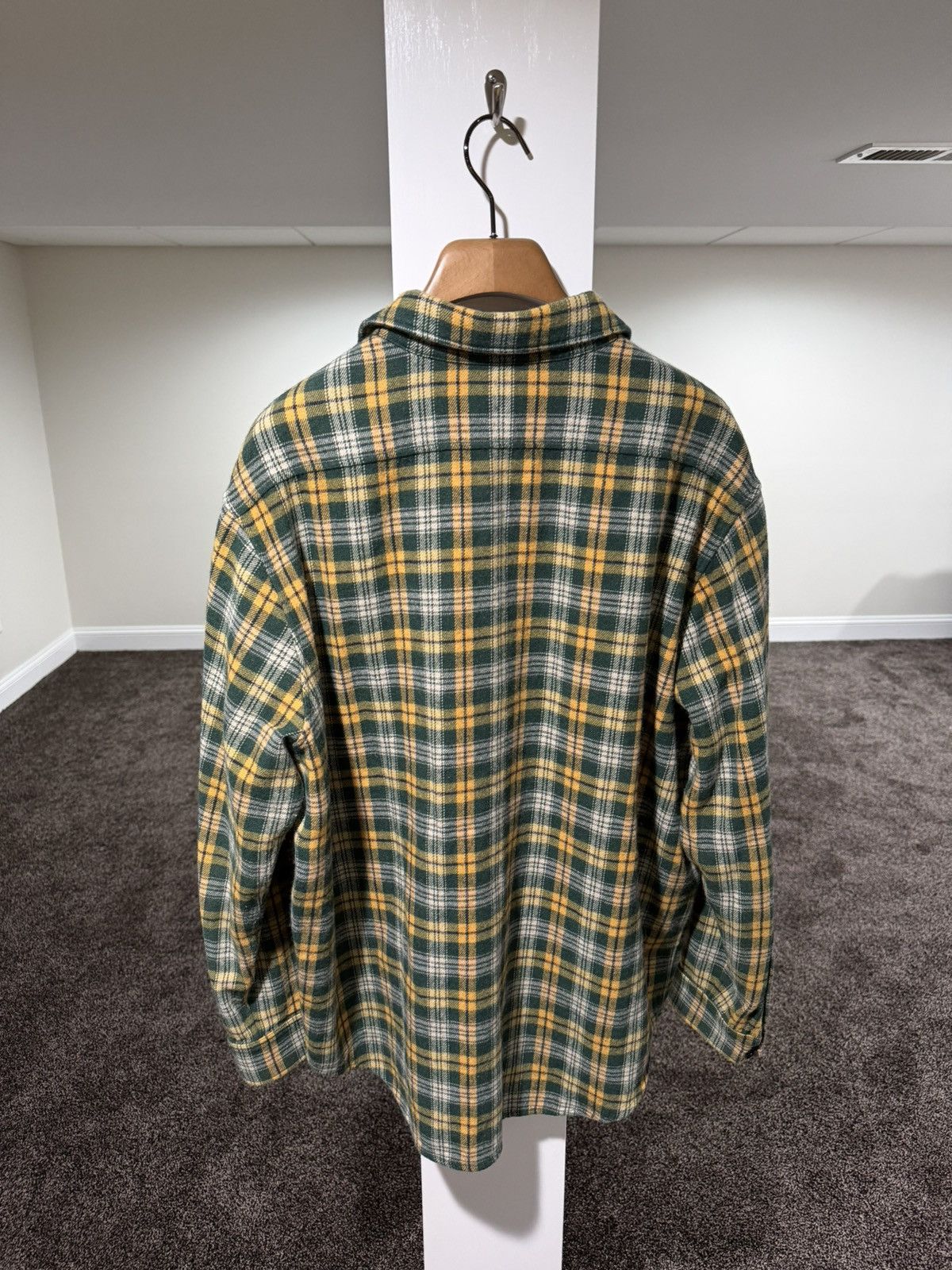 Celine Celine x Hedi FW22 Green/Yellow Flannel Button Up Shirt Size US M / EU 48-50 / 2 - 2 Thumbnail