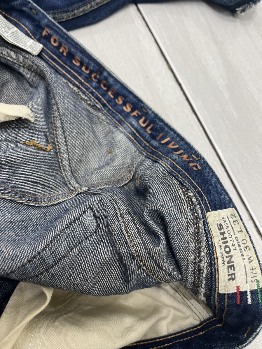 Diesel Vintage Faded Distressed Diesel Denim Y2K Style Size US 30 / EU 46 - 11 Thumbnail