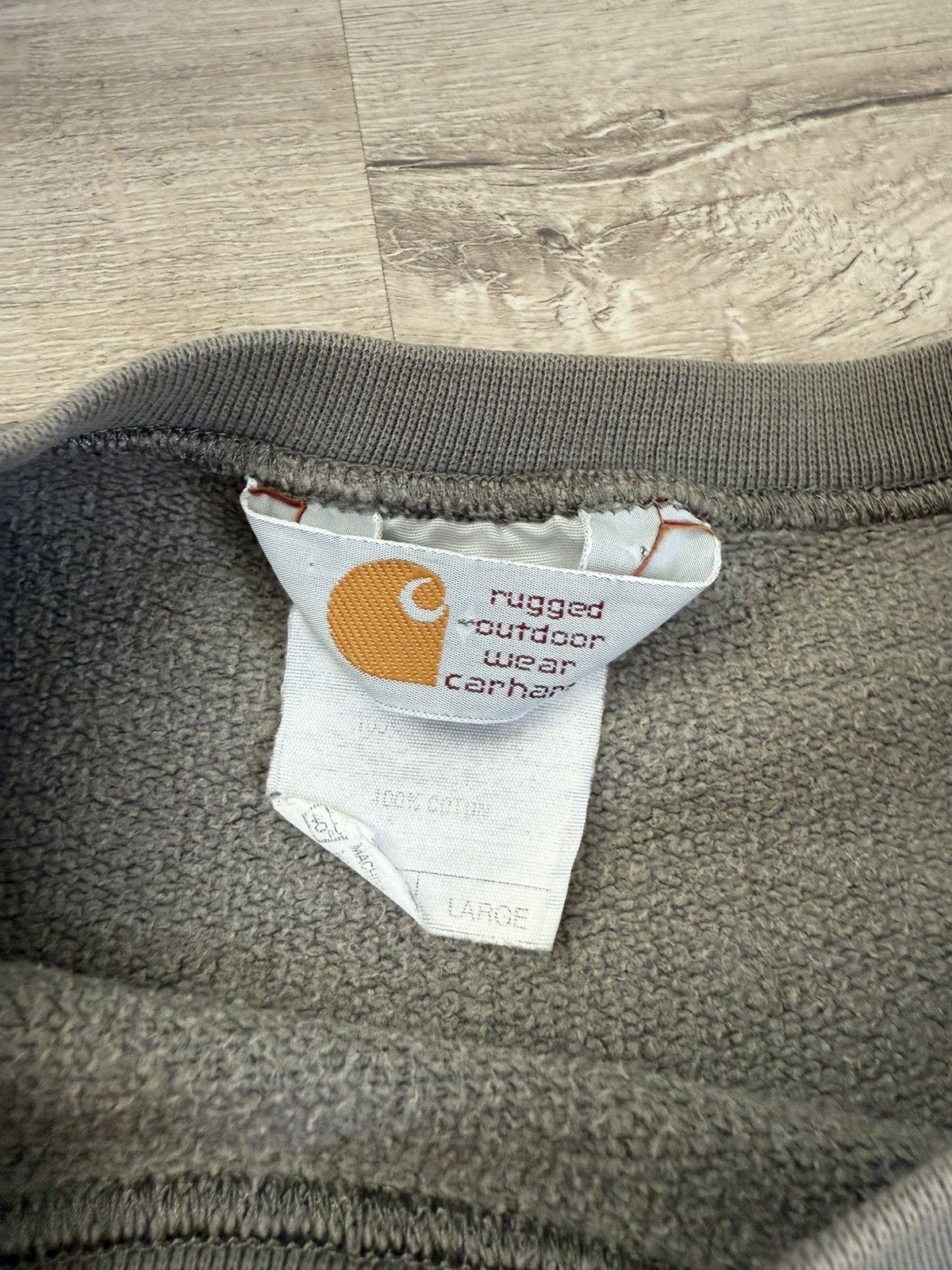 Carhartt × Vintage Vintag 90s Carhartt Wip Sweatshirt Small Logo Minimalist Y2k Size US L / EU 52-54 / 3 - 5 Thumbnail