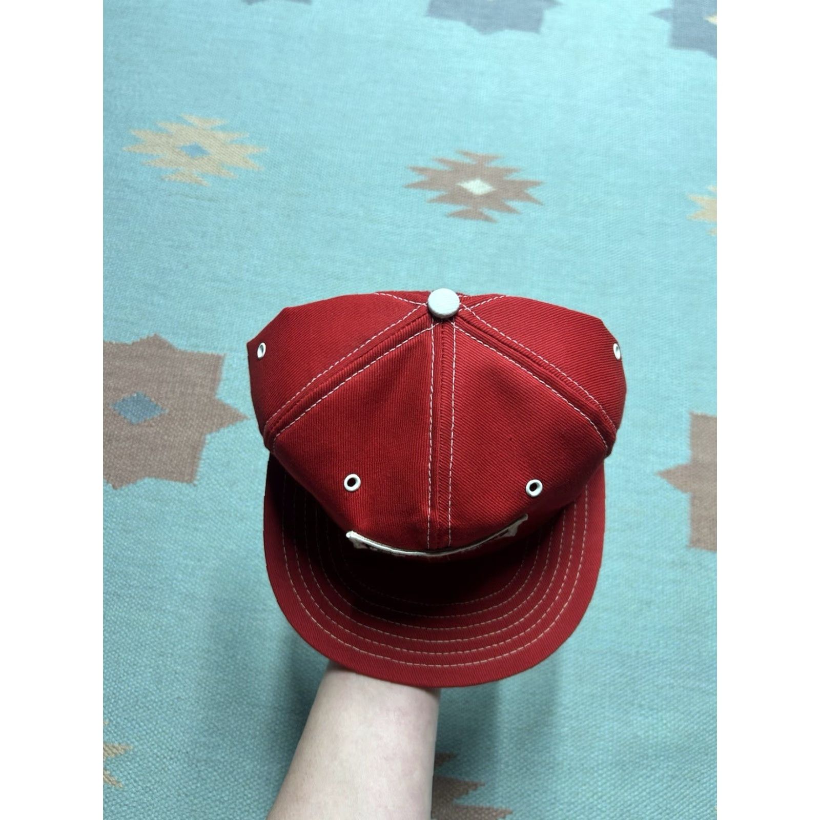 Vintage VINTAGE 80s Snapback Hat Cap Pag Seeds Patch Farm Feed Red Made in USA Horizon Men Adjustable USA Cap Hat Snapback Size ONE SIZE - 3 Thumbnail