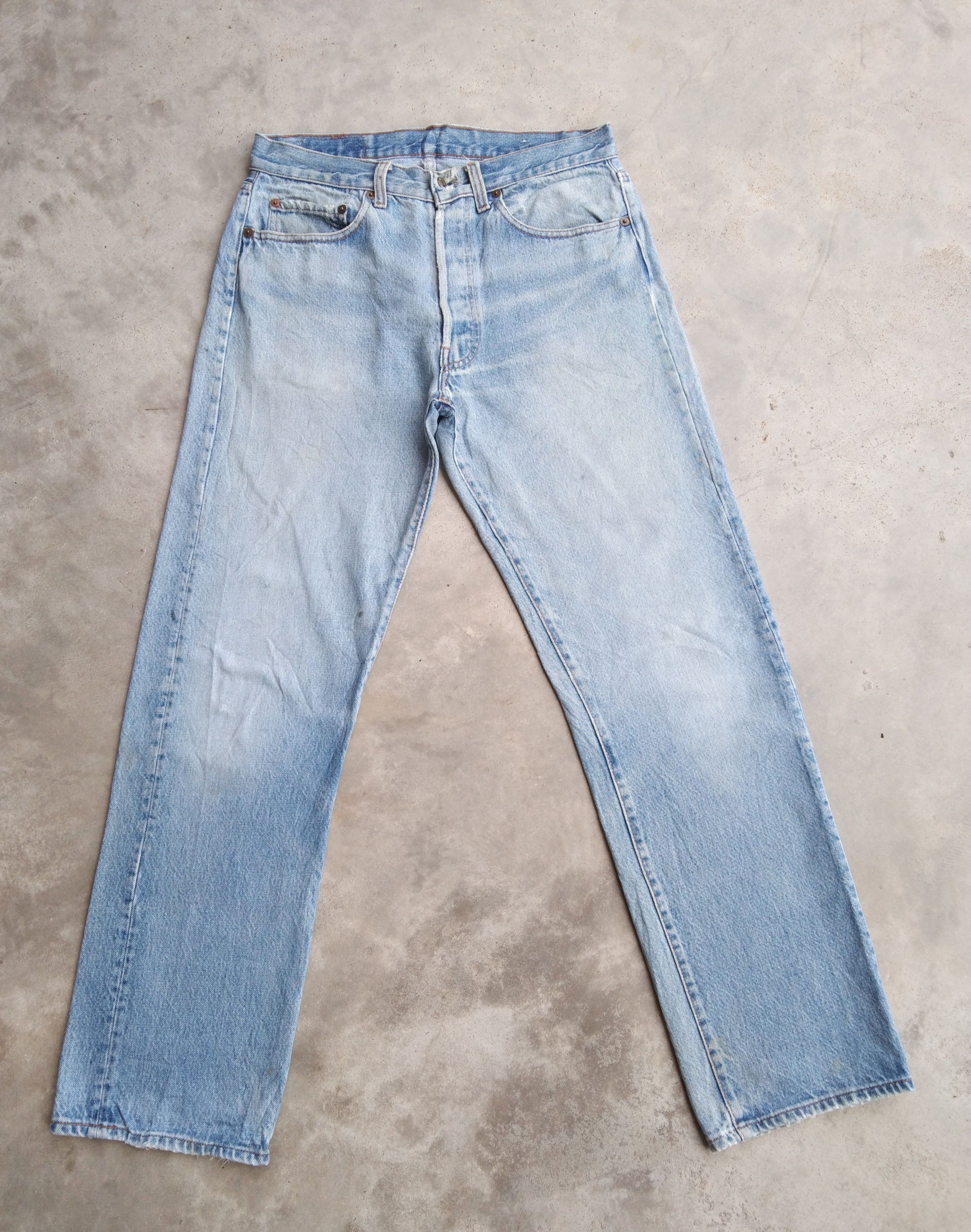 Levi's 80s Vintage Levi's 501 Made In USA Distressed Jeans 30x30 Size US 30 / EU 46 - 1 Thumbnail