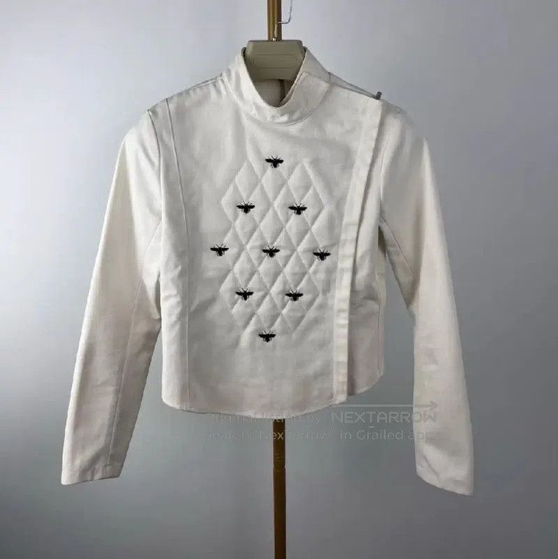 Dior Dior White Cotton Jacket for Women . Size M / US 6-8 / IT 42-44 - 1 Thumbnail