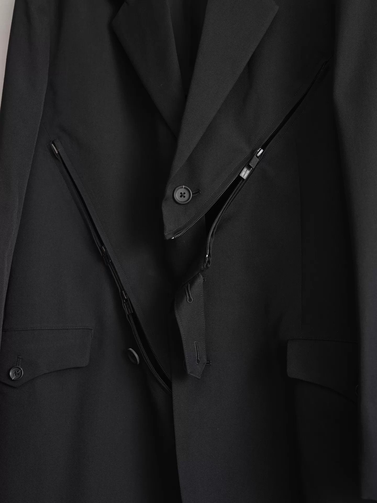 Yohji Yamamoto Yohji Yamamoto 25SS Zip Deconstructed Jacket Size US L / EU 52-54 / 3 - 5 Thumbnail