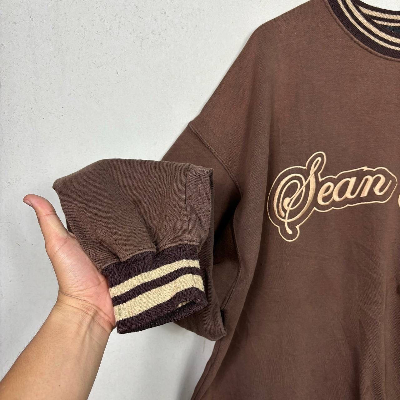 Sean John Vtg Sean John XXL Brown Sweatshirt Y2K Baggy Hip Hop Cotton Size US XXL / EU 58 / 5 - 5 Thumbnail