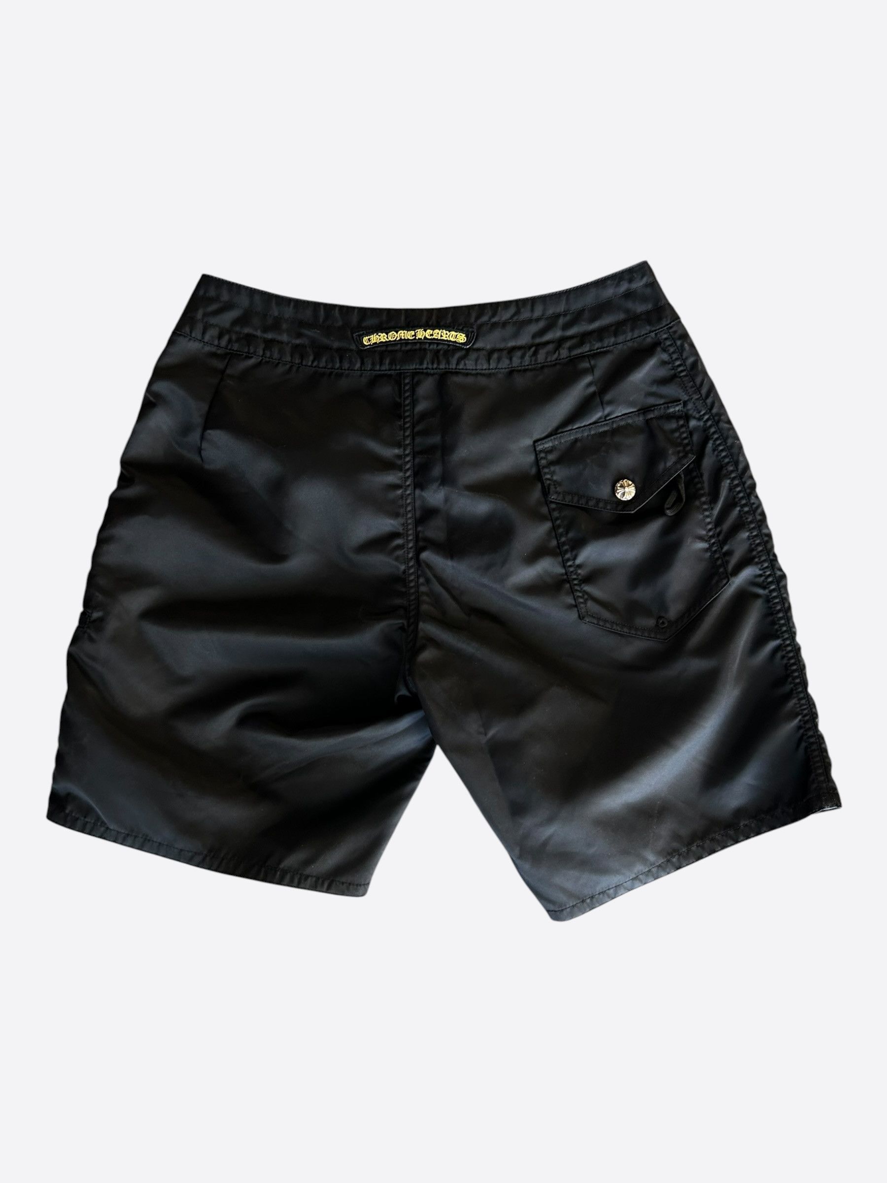 Chrome Hearts Chrome Hearts Black & Yellow Cross Patch Swimshorts Size US 34 / EU 50 - 2 Thumbnail