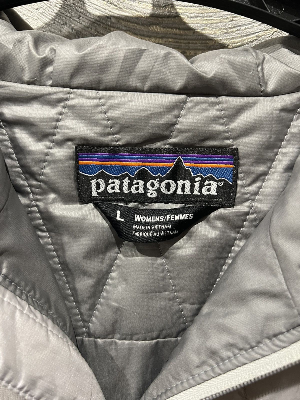 Patagonia Quilted Hoodie Nano Jacket L Teal Primaloft