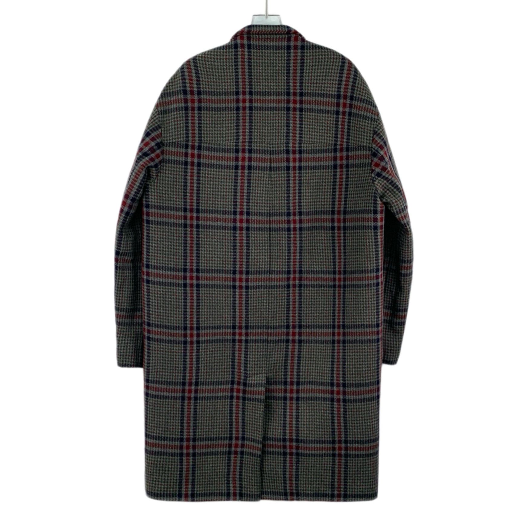 Valentino Valentino Houndstooth Wool Coat Colorblock (48) Size US M / EU 48-50 / 2 - 2 Thumbnail
