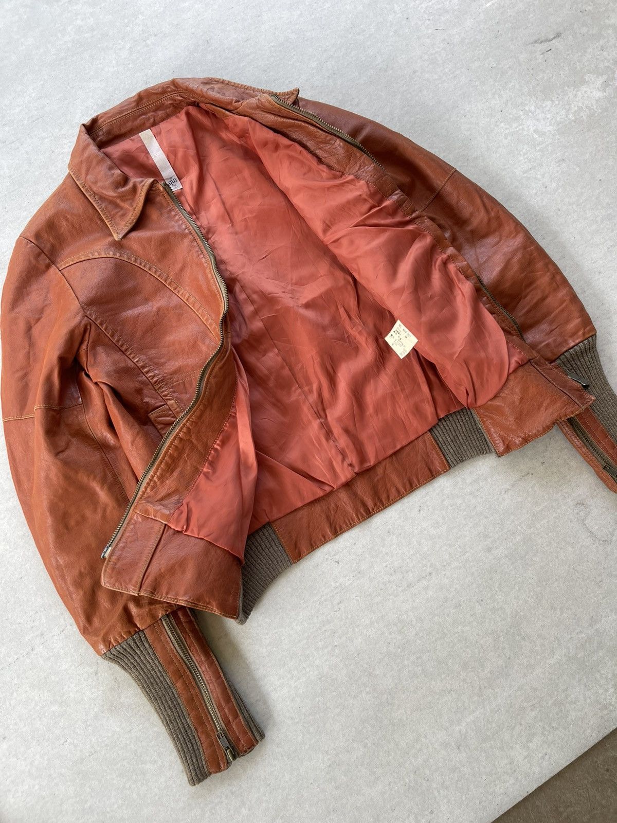 Le Grande Bleu (L.G.B.) 🔥Vintage 2000's daquiperloro Buffalo Leather Jacket Size US S / EU 44-46 / 1 - 10 Thumbnail