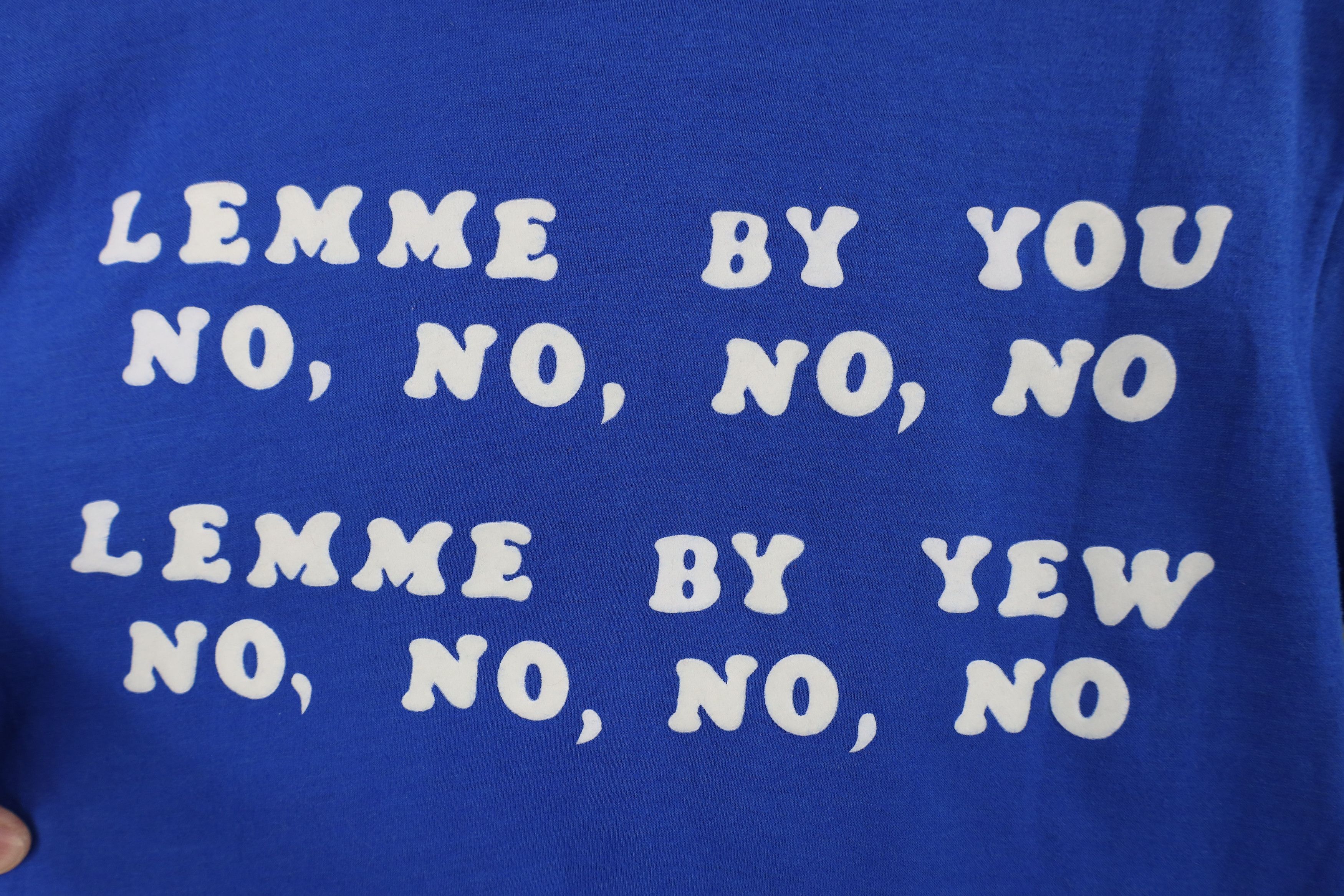 Vintage Vintage 70s Let Me Buy You Lemme Bayou T-Shirt Blue USA Size M / US 6-8 / IT 42-44 - 11 Thumbnail