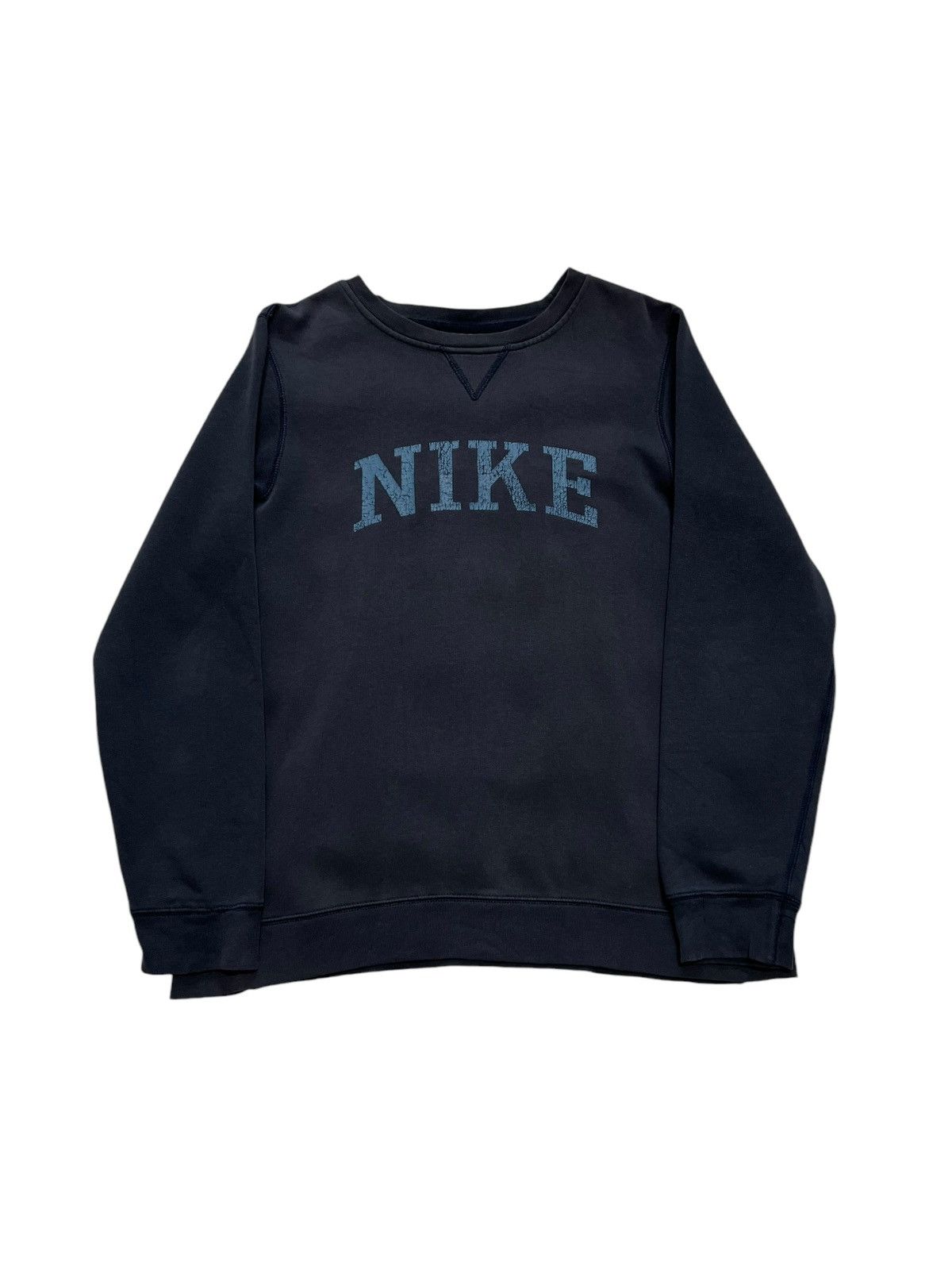Nike × Vintage 90s Nike Spellout Vintage Y2K Oversized Retro Sweatshirt Size US S / EU 44-46 / 1 - 1 Thumbnail