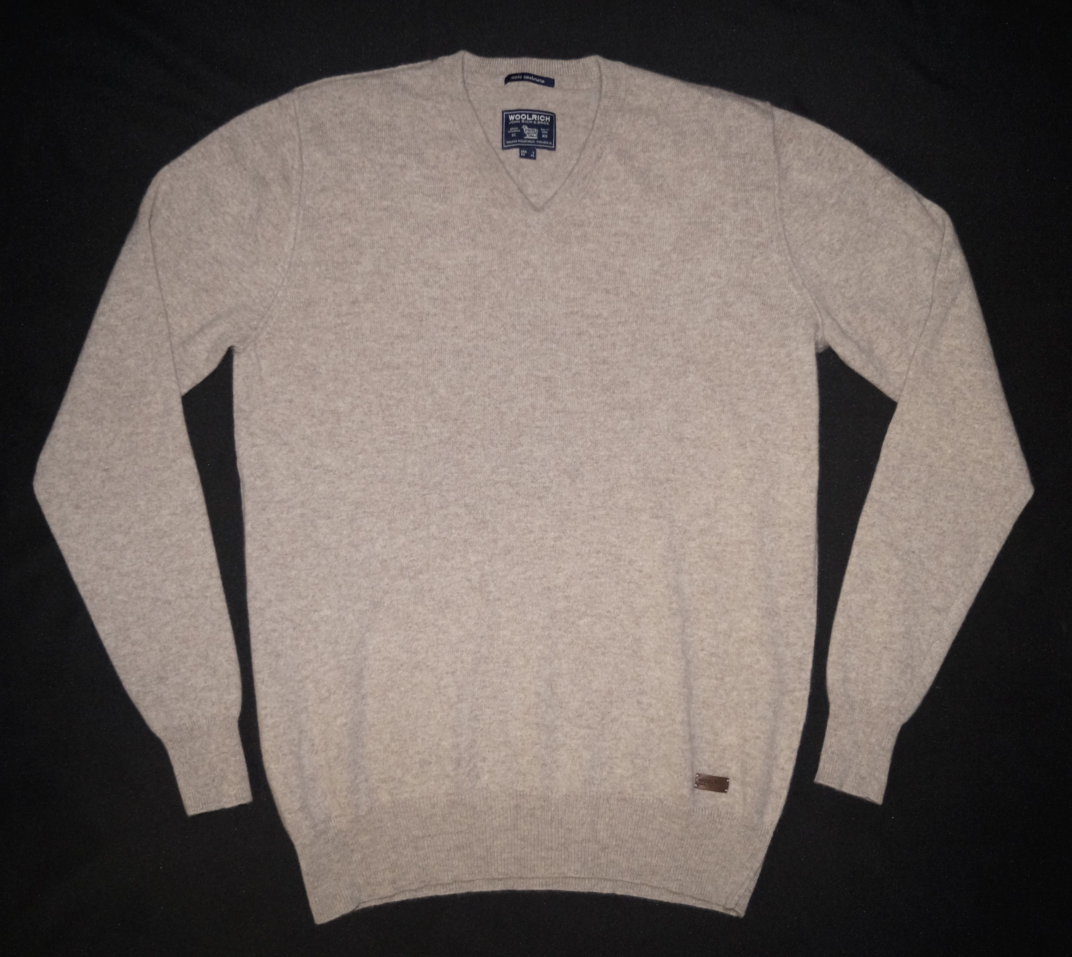 Woolrich Woolen Mills Superb luxury Woolrich cashmere Vneck sweater XL size Size US XL / EU 56 / 4 - 1 Thumbnail