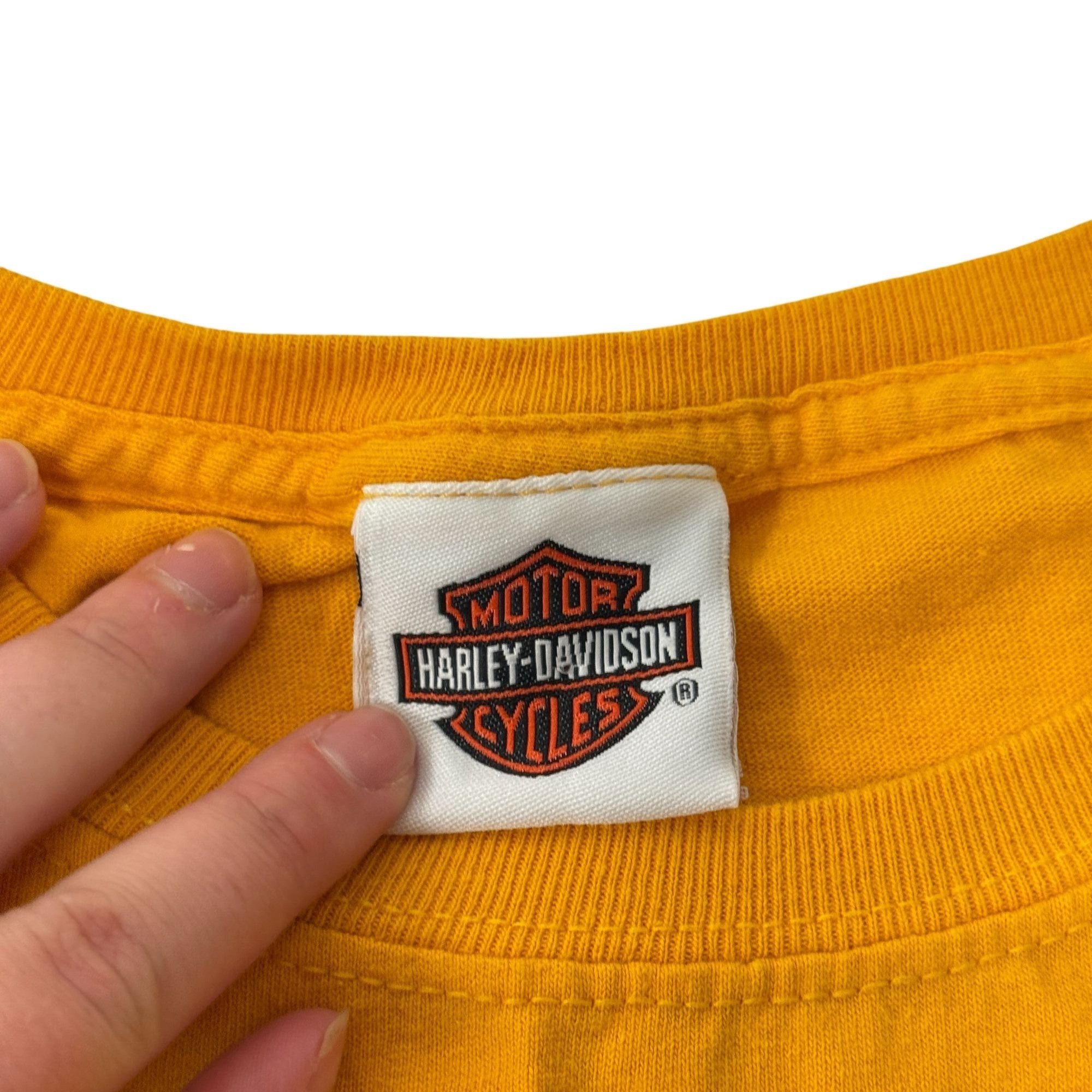 Harley Davidson H-D Motorcycle Chesapeake Maryland Biker SPELLOUT L/S Shirt Size US XL / EU 56 / 4 - 7 Thumbnail