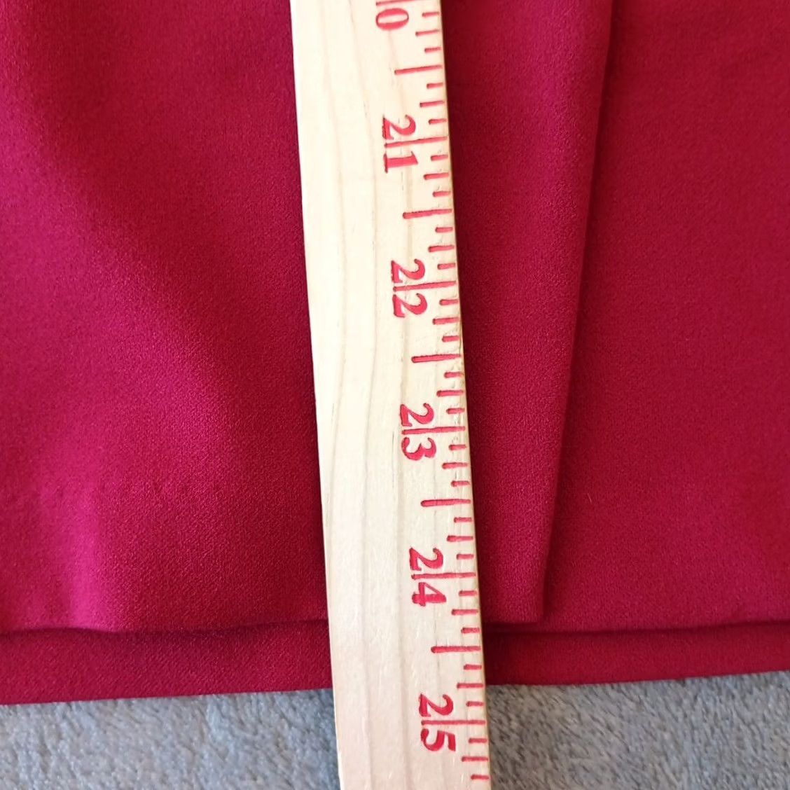 Vintage Nycc Skirt Pencil Knee Length Casual Business Woman Red M Size 32" / US 10 / IT 46 - 4 Thumbnail